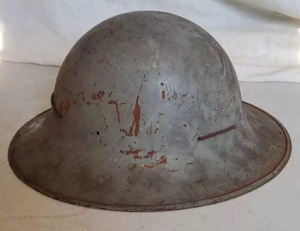 WW2 British Home Front Fire Wardens Helmet SMLD 1941 Inc Lining Zuckerman