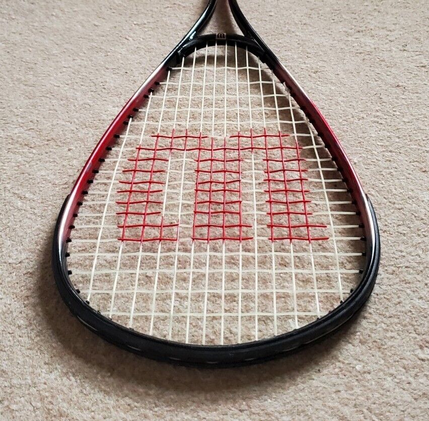 WILSON DEFENDER Squash Racket Anti-Vibe Aerodynamic Red Black With Cover