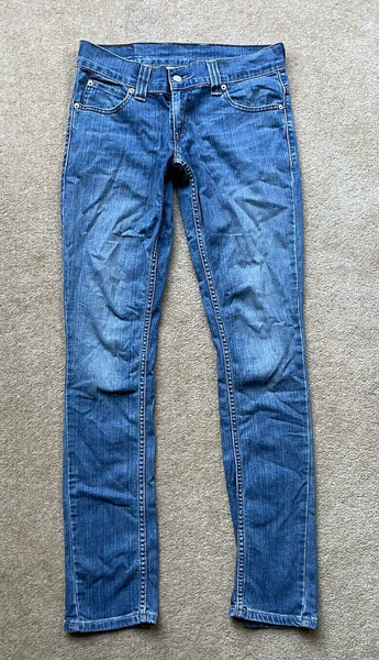 Womens Levis Jeans 511 W 29 L 34 Blue Denim Red Tab C13