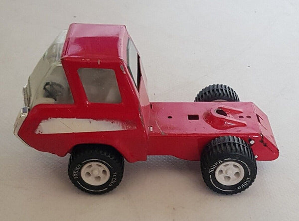 TONKA Semi Truck Cab Red 8 Inch Pressed Steel USA 1970's