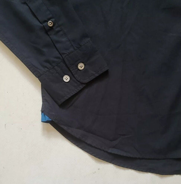 PAUL SMITH Shirt Mens M Classic Fit Blue Black Ziggy Lightning Bolt
