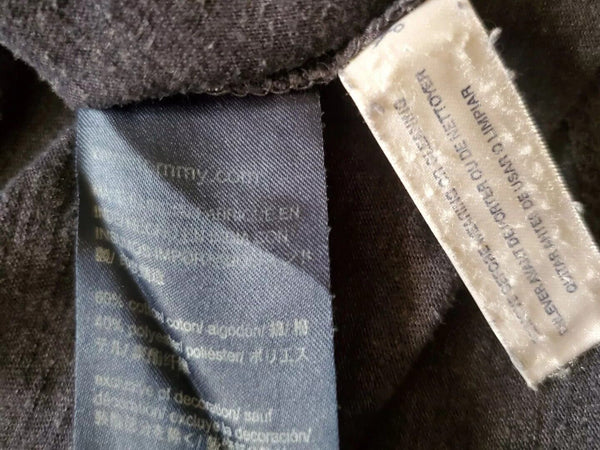 TOMMY HILFIGER T Shirt Tshirt Womens M Relaxed Navy Blue Big Flag Vintage Y2K