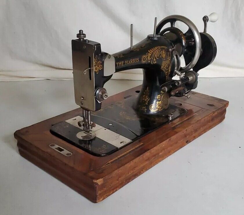 Antique Harris Sewing Machine Vintage 1910 Stoewer - Serviced Tested Working