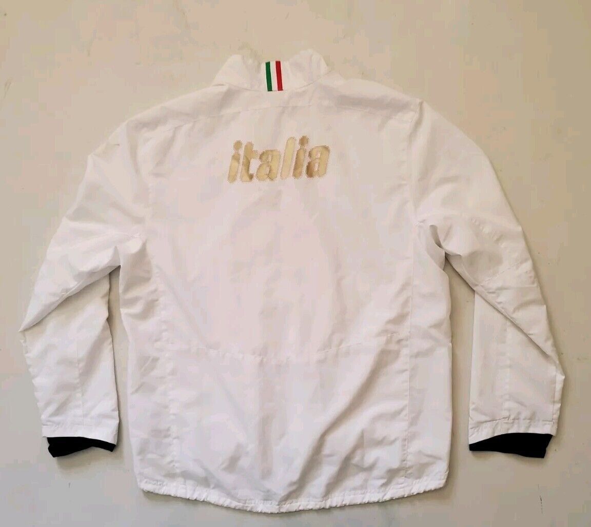 Puma Italy Italia Jacket Coat Mens XL Fifa World Cup Brazil 2014 White