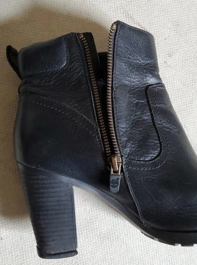 Timberland Ankle Boots Earthkeepers Stratham Heights Uk 7 Eu 40 Black Leather