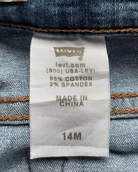 Womens Levis Jeans 512 Loose Fit W 32 L 28 Blue Denim Red Tab C2