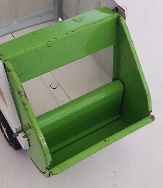TONKA Garbage Truck 1970's Vintage Trash Truck Dustbin Cart Green White