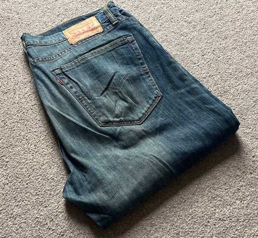 LEVIS 751 Jeans Mens W 36 L 32 vintage blue denim red tab regular fit A147