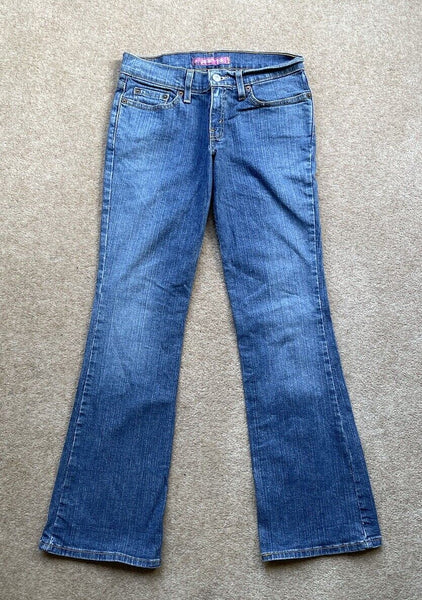 Womens Levis Jeans 518 Bootcut W 28 L 29 Blue Denim Red Tab C7