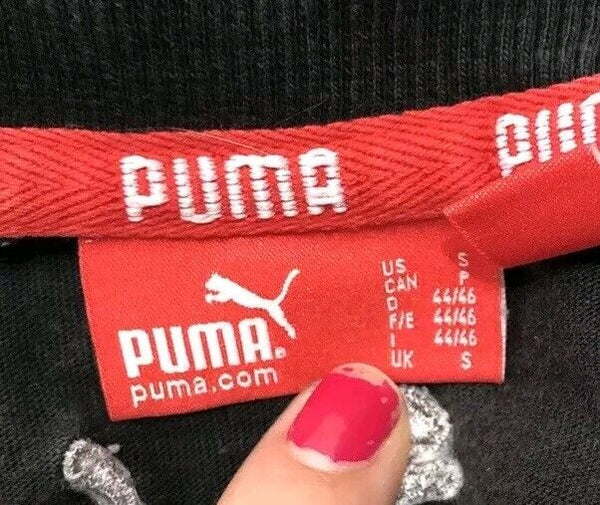 PUMA T Shirt Tshirt Mens S Black Printed Logo