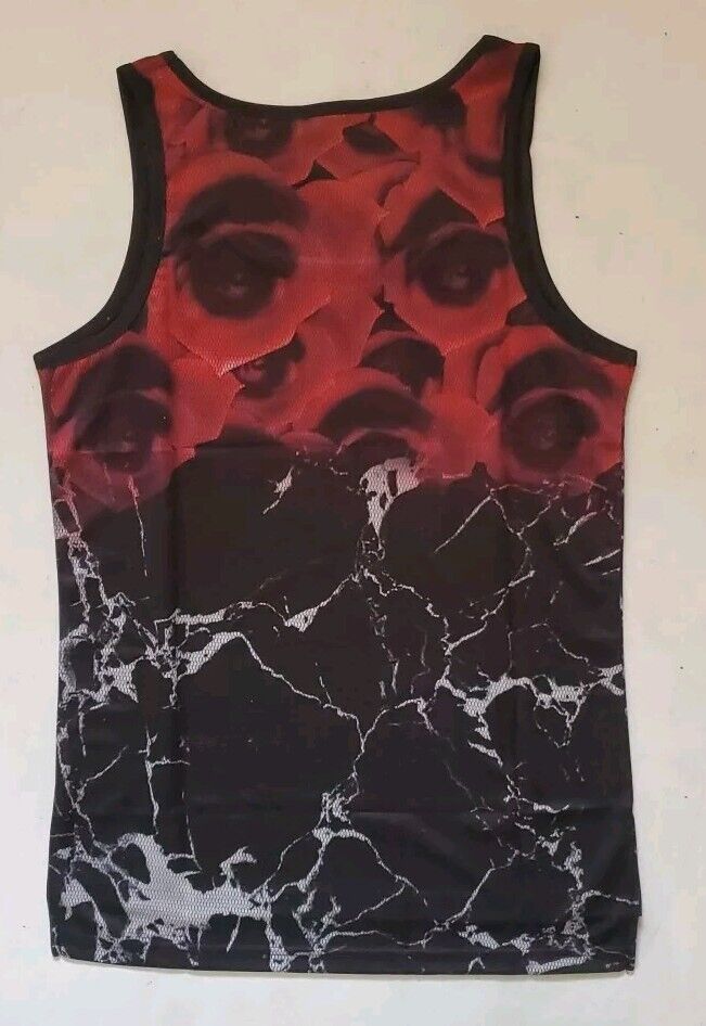 Designer Vest T Shirt Mens XL Italian Limited Edition Cotton Lycra Stretch