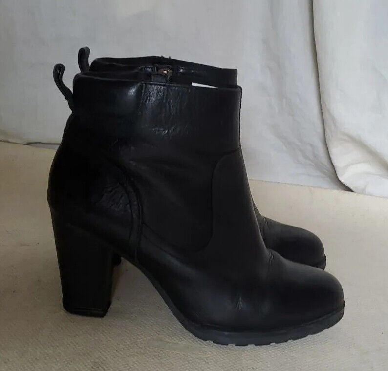 Timberland Ankle Boots Earthkeepers Stratham Heights Uk 7 Eu 40 Black Leather