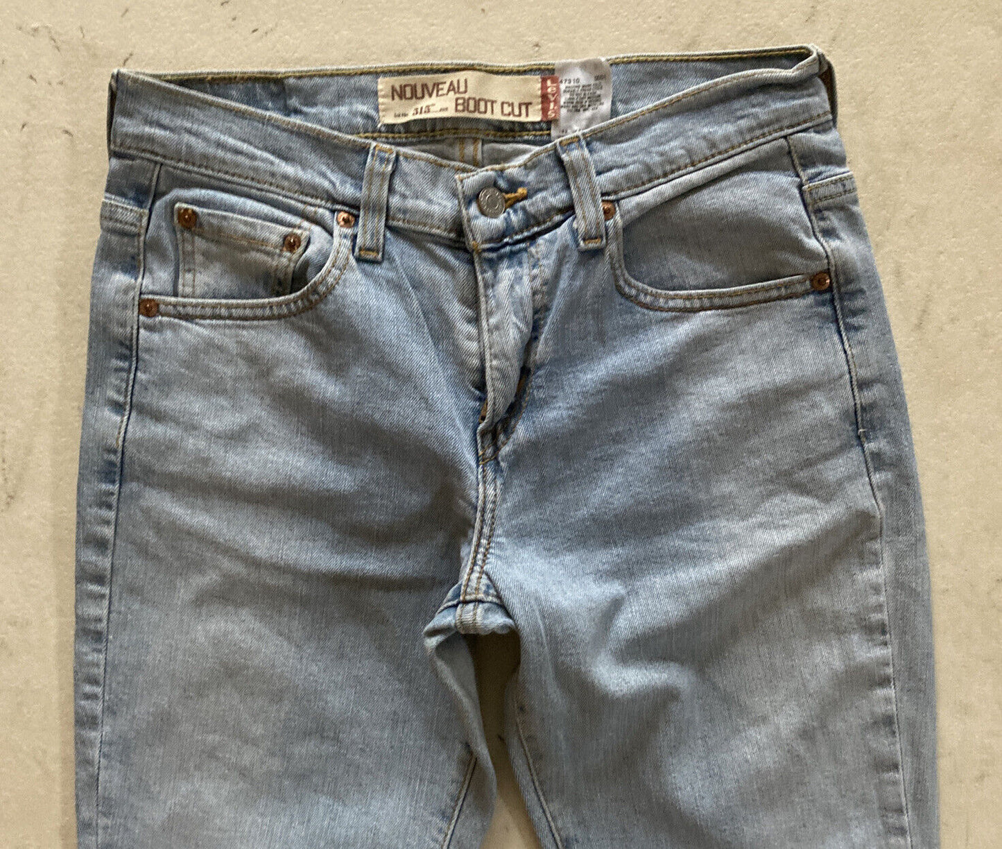 LEVIS 515 Jeans Womens W 30 L 30 Bootcut Fit Blue Denim Red Tab - 195