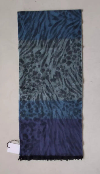 PAUL SMITH Scarf Big Cat Weave Cashmere Wool Made in UK Rrp £189