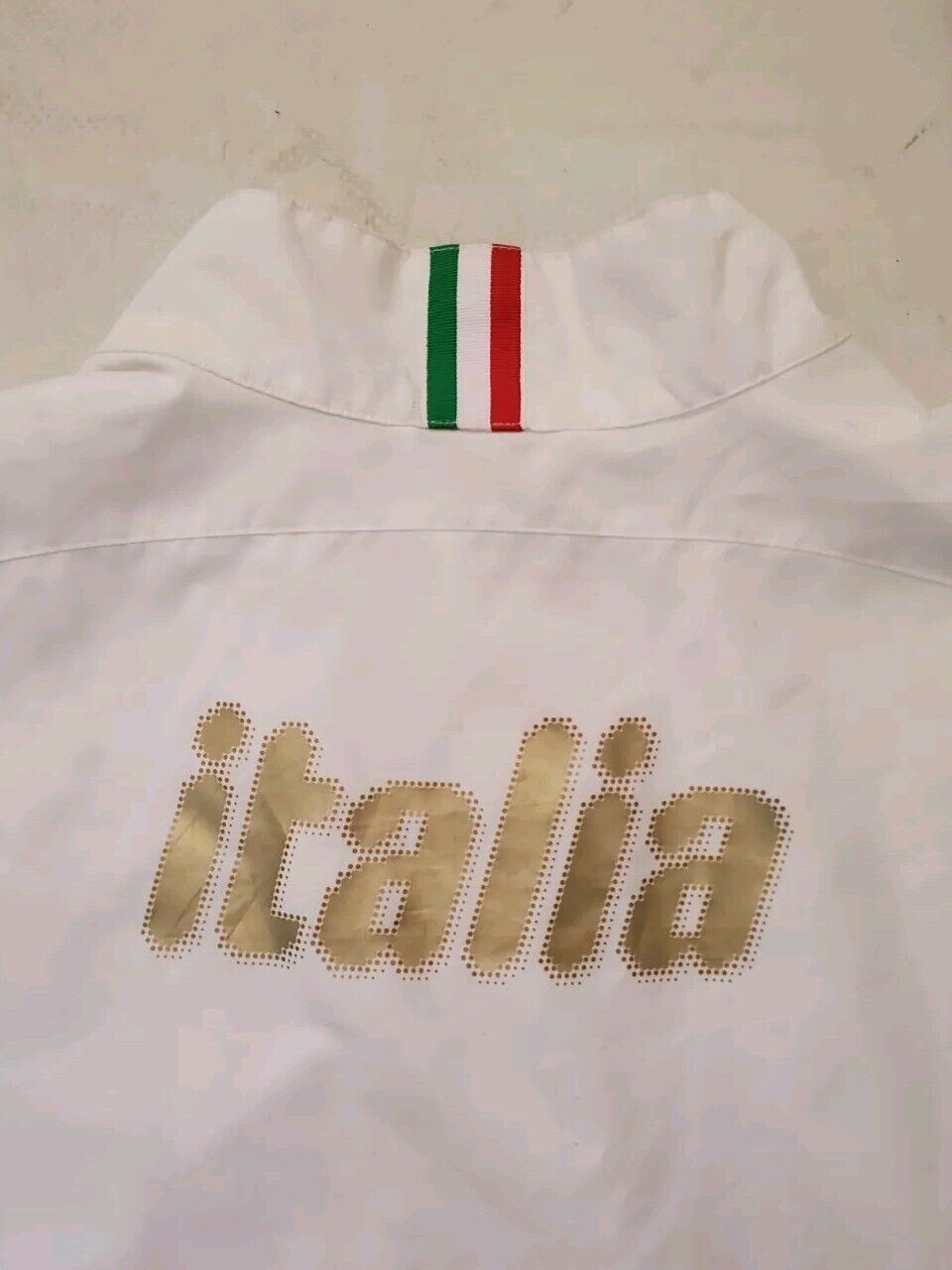 Puma Italy Italia Jacket Coat Mens XL Fifa World Cup Brazil 2014 White