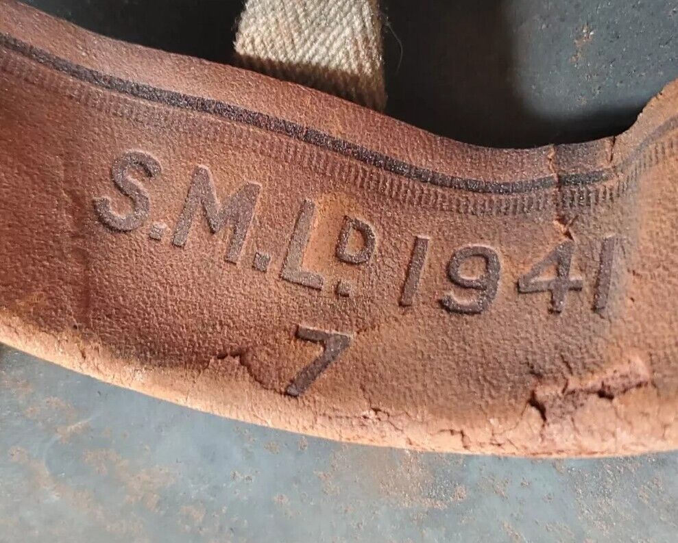 WW2 British Home Front Fire Wardens Helmet SMLD 1941 Inc Lining Zuckerman