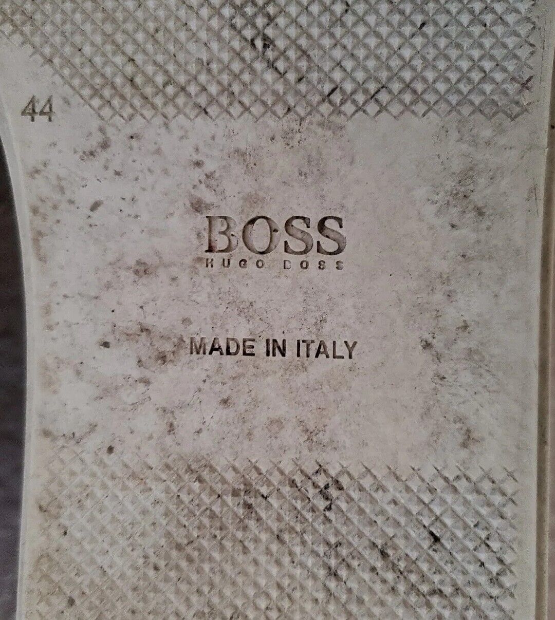 HUGO BOSS Mirage Trainers Mens UK 10 EU 44 White Leather Made In Italy