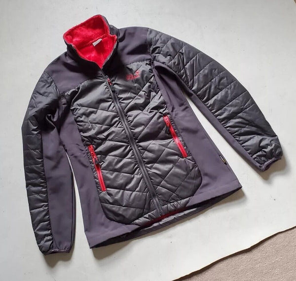 JACK WOLFSKIN Jacket Womens L Flexshield Insulated Grey and Red Was £180