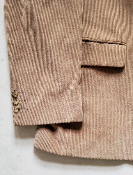 Gurteen Corduroy Jacket Blazer Coat Mens 42 S Camel Cotton