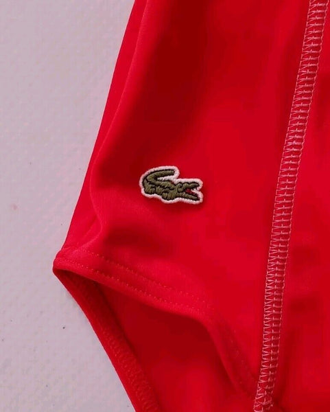 LACOSTE Swimsuit Swimming Costume 1 Piece Size XS Rojo Red New With Tags