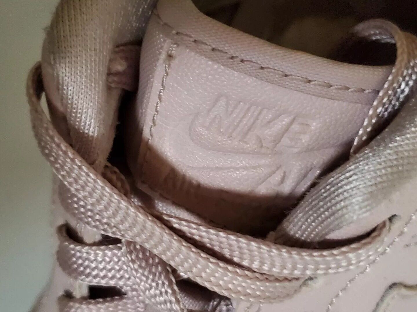 NIKE AIR FORCE 1 Womens Trainers Uk 4.5 Eu 37.5 Pink White Leather
