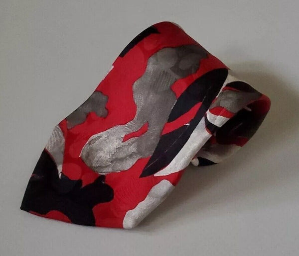 VINTAGE SILK TIE Made in Italy - Reflex Duran Duran Colours Genuine 80's