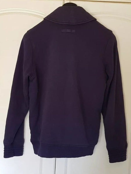 HENRI LLOYD Jacket Mens XL Navy Blue Jersey Shawl Collar - Retro USA Tennis Club