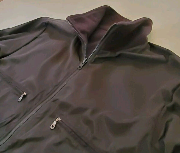 Gant Jacket Coat Mens L Reversible Manhattan Double Black Fleece Raincoat