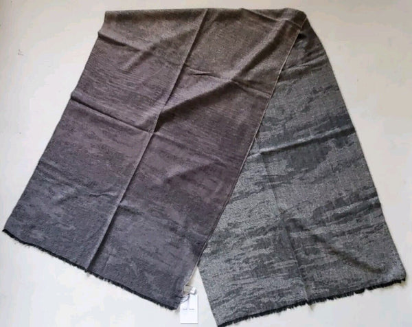 PAUL SMITH Pashmina Scarf Shawl Cashmere Monochrome Fade Made in UK Rrp £189