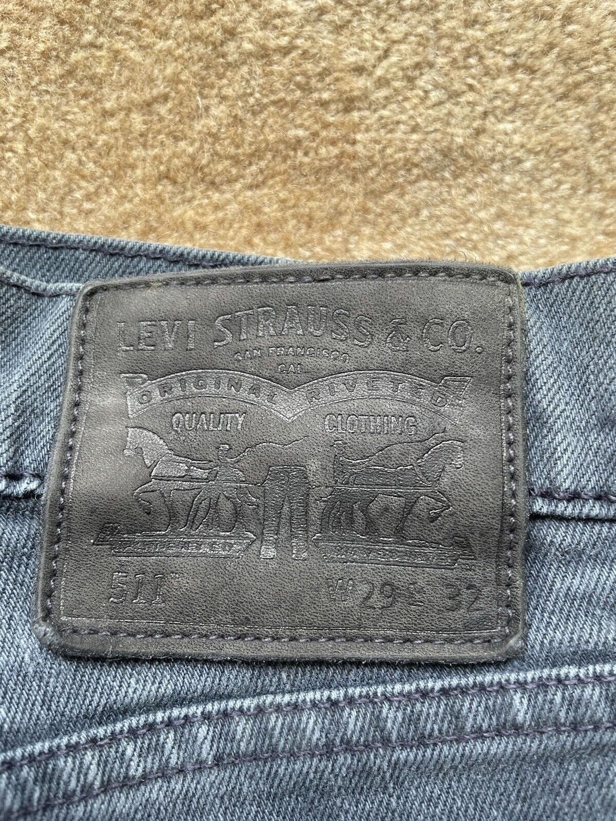 Womens Levis Jeans 511 W 29 L 32 Blue Denim Red Tab C14