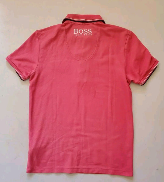 HUGO BOSS Golf Polo Shirt Mens S Moisture Manager Pink