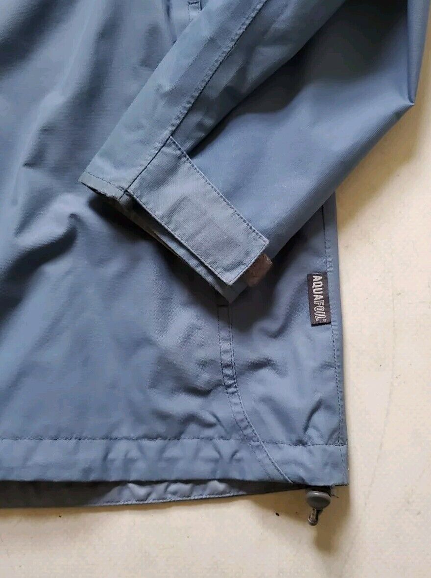 Berghaus Jacket Coat Womens 14 Aquafoil Blue Foldaway Hood Mesh Lined Waterproof
