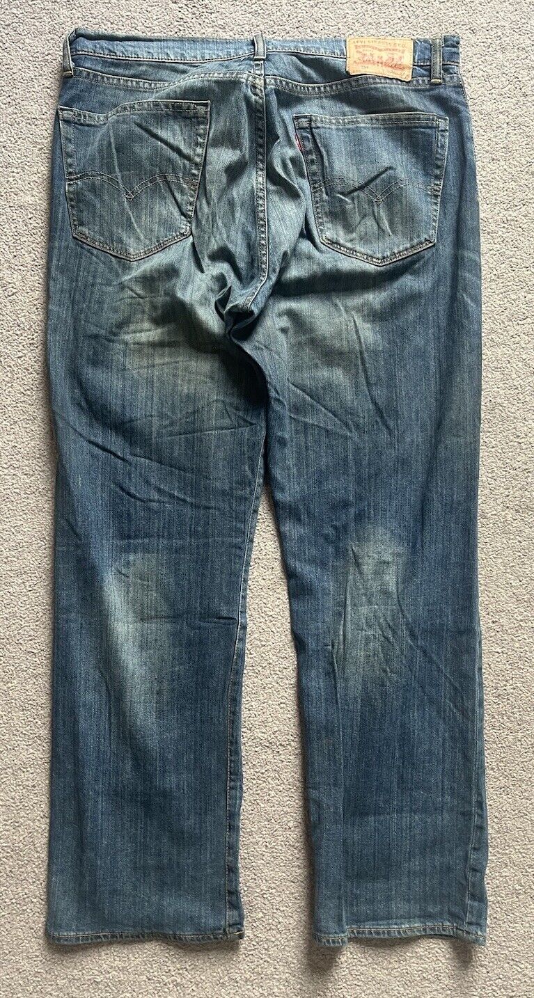 LEVIS 751 Jeans Mens W 36 L 32 vintage blue denim red tab regular fit A147