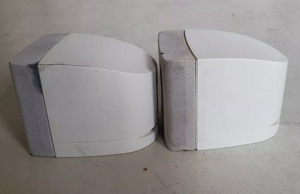 BOSE Acoustimass Cube Speakers x 2  White - Tested Fully Working