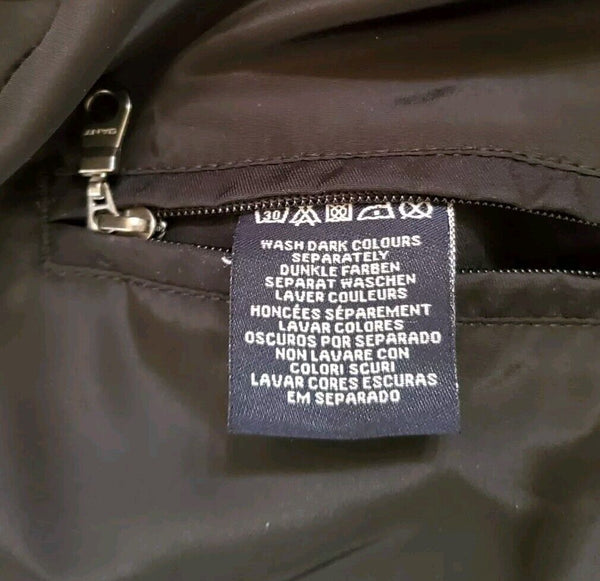 Gant Jacket Coat Mens L Reversible Manhattan Double Black Fleece Raincoat