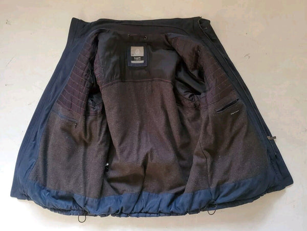 Bugatti Puffer Jacket Coat Mens L Navy Blue Designed In Germany