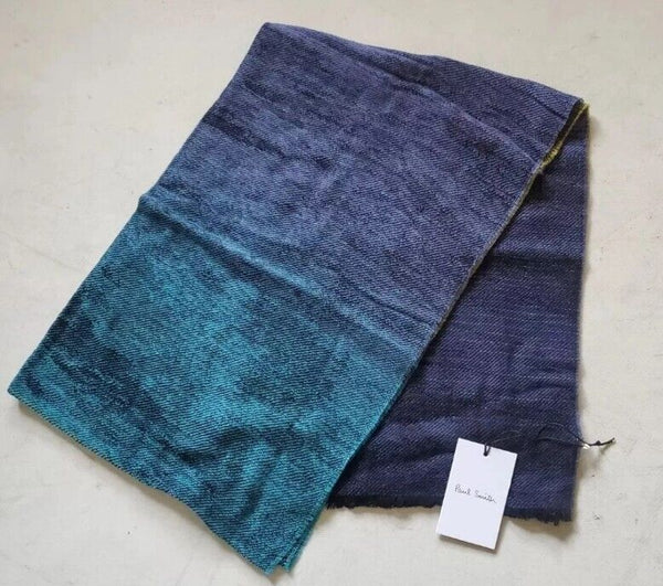 PAUL SMITH Pashmina Scarf Shawl Cashmere Artist Fade Made in UK Rrp £189