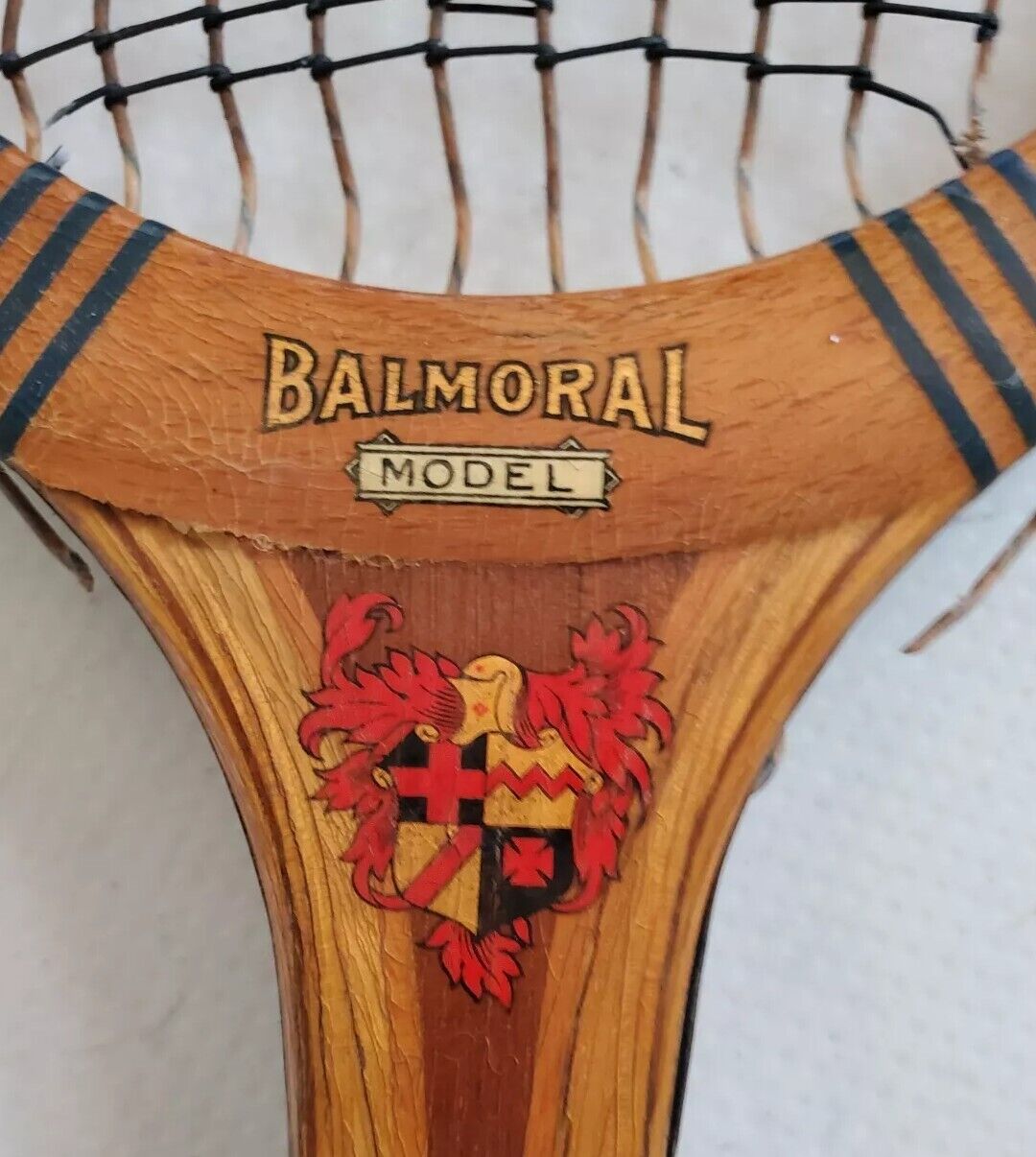 Vintage Antique AG Spalding Tennis Racket Balmoral 1940's With Original Press