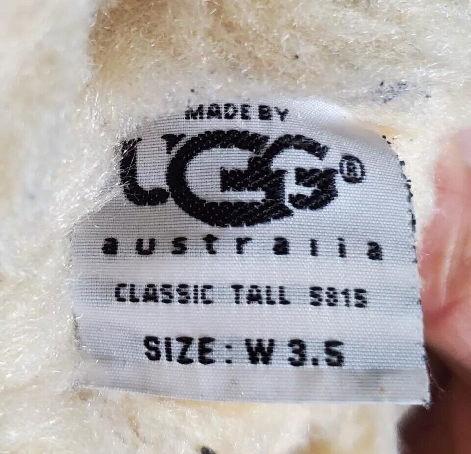 UGG Boots Classic Short Wheat Suede Shearling Lined Uk 3.5 Eu 36.5 Vintage Y2K