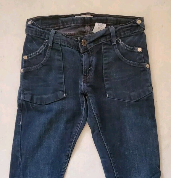 LEVIS 304 Jeans Womens W 30 L 32 Slouch Skinny Fit Stretch Blue Denim Red Tab