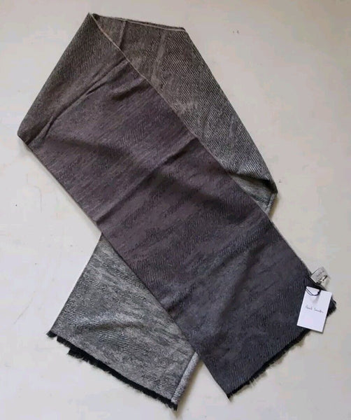 PAUL SMITH Pashmina Scarf Shawl Cashmere Monochrome Fade Made in UK Rrp £189