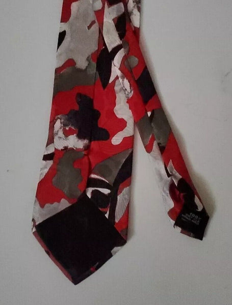 VINTAGE SILK TIE Made in Italy - Reflex Duran Duran Colours Genuine 80's