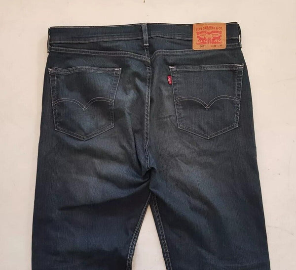 LEVIS 505 Jeans Mens W 36 L 32 Vintage Blue Stretch Denim Red Tab Regular Fit