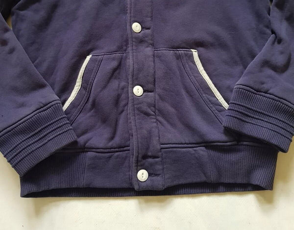 HENRI LLOYD Jacket Mens XL Navy Blue Jersey Shawl Collar - Retro USA Tennis Club