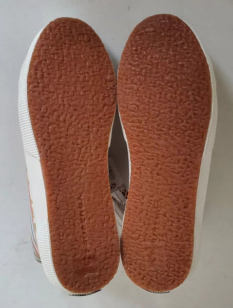 SUPERGA Hi Top Trainers Canvas Womens Uk 5.5 Eu 39 Hawaii Green Orange Rrp £140