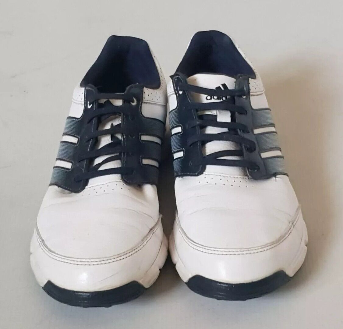 ADIDAS Response Light Golf Shoes Womens UK 7 EU 40.5 White Blue Leather Spikes