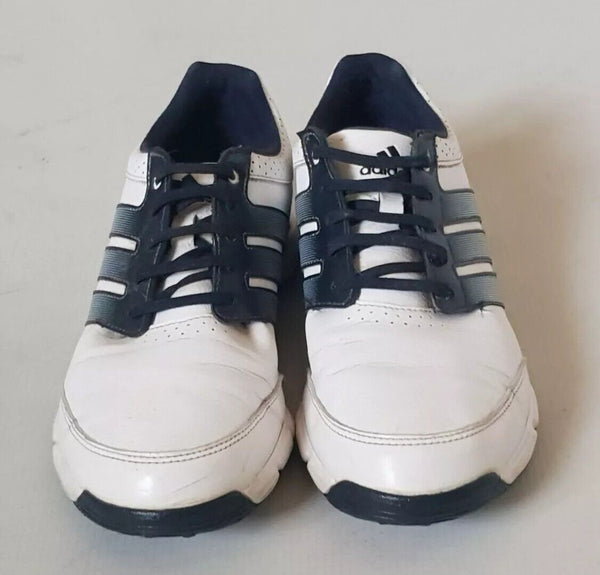 ADIDAS Response Light Golf Shoes Womens UK 7 EU 40.5 White Blue Leather Spikes