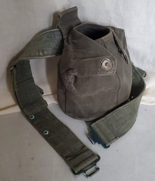 US ARMY Water Bottle Canteen Cup Cover and Belt - Vintage 1970's WBG 60 Vietnam