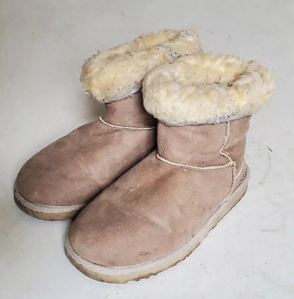 UGG Boots Classic Short Wheat Suede Shearling Lined Uk 3.5 Eu 36.5 Vintage Y2K