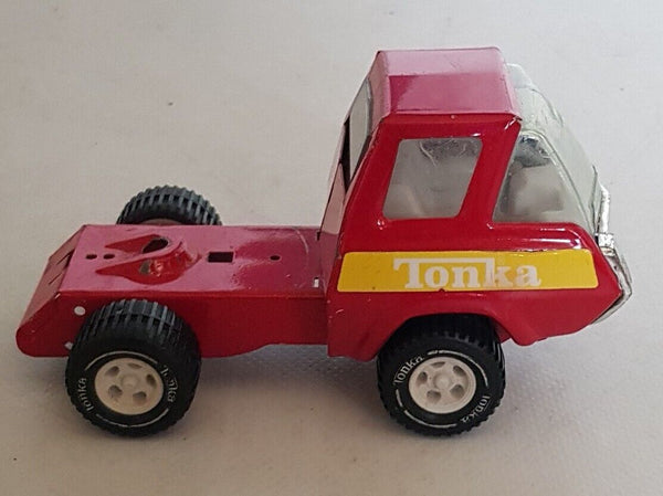 TONKA Semi Truck Cab Red 8 Inch Pressed Steel USA 1970's